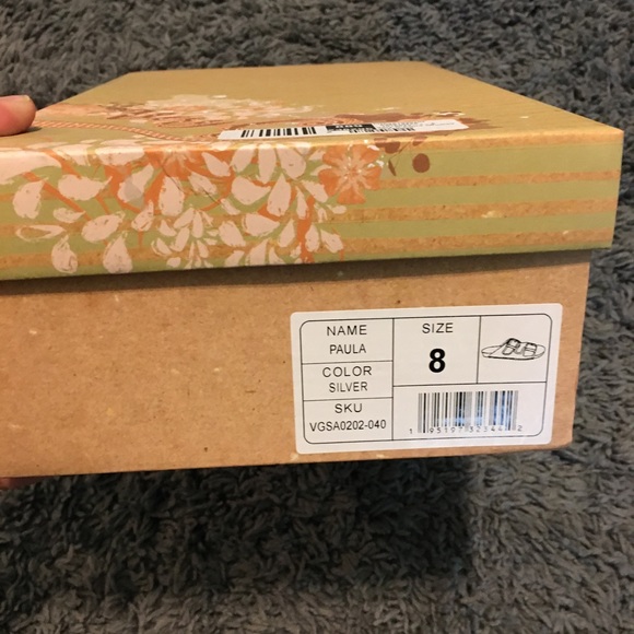 Silver Glitter Sandals - Picture 2 of 2